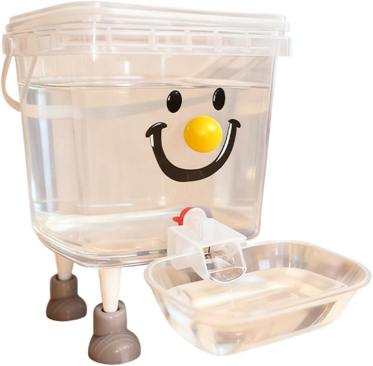 Cats Water Feeder Clear Reservoir Portable No Plug Bowl 3L 5L