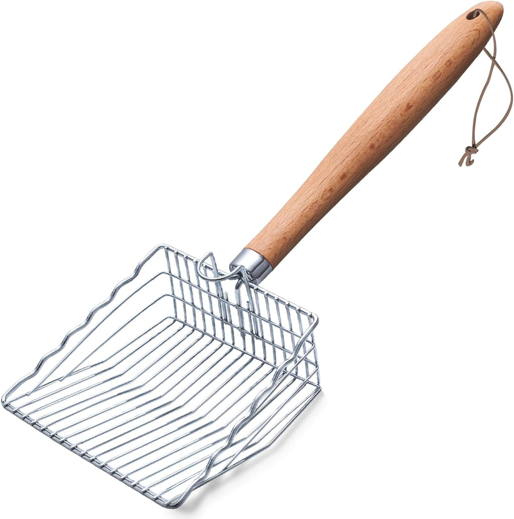 Metal Cat Litter Scoop, Heavy Duty Kitty Litter Sifter Scooper, Short