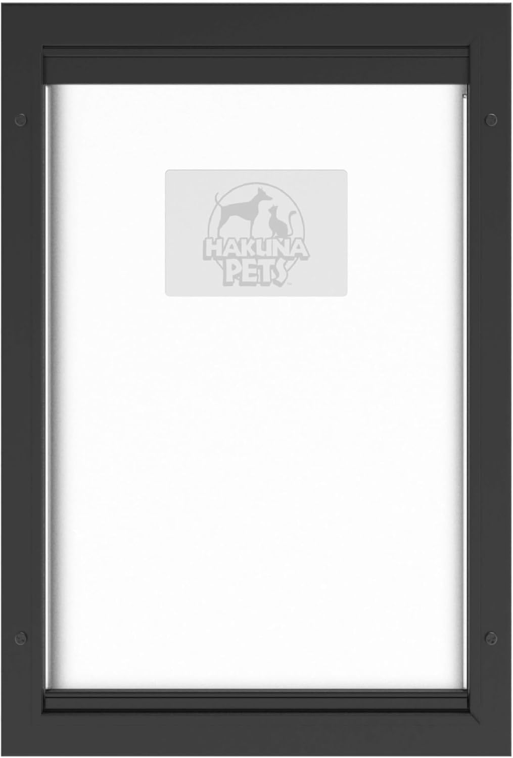 Hakuna Pets Aluminum Dog & Cat Door - 2-Way Lock Pet Door for Wall, Screen