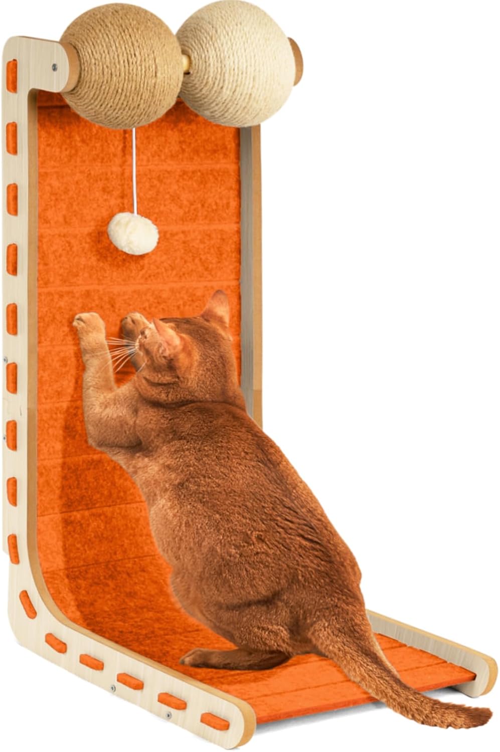 Felt Cat Scratcher for Indoor Cats,26.8 Inch,Grey