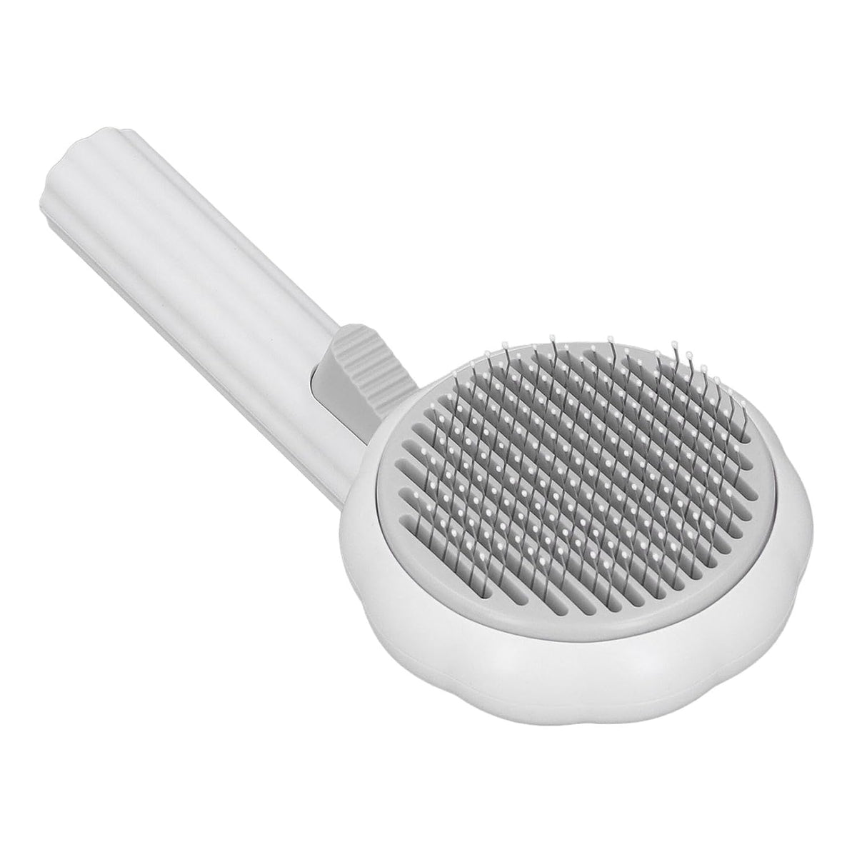 Pet Pumpkin Brush for Shedding, Selfcleaning Design (Green)