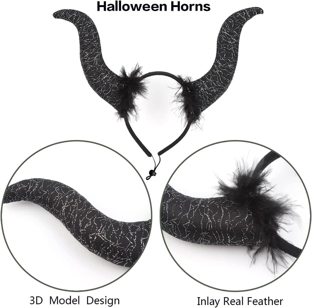 2 Pcs Dog Halloween Costume Set Cat Witch Vampire Cape Devil Horns Hat Holiday Clothes for Cat Puppy Halloween Party Pet