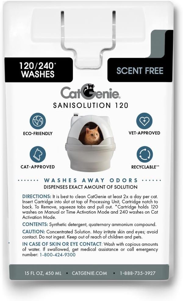CatGenie 120 SaniSolution SmartCartridge-Scent Free