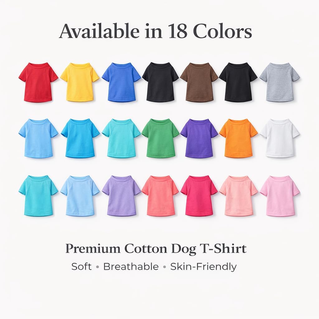 Lovelonglong Pet Clothing Dog Costumes Basic Blank T-Shirt Tee Shirts for Large Dogs Blue XXXXL