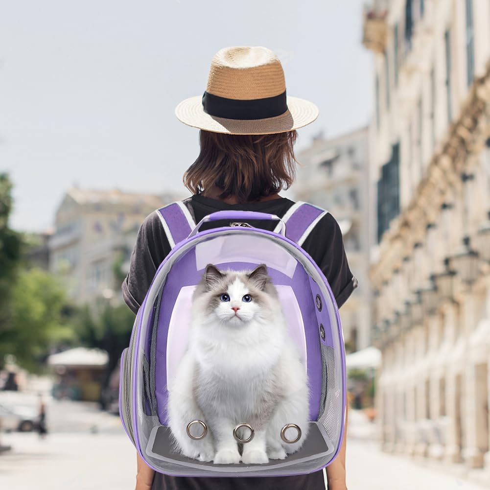 Pet Backpack Carrier,Bubble Backpack Cat Carrier,Pets and Small Dogs,Space Capsule Pet Carrier for Traveling, Walking, H