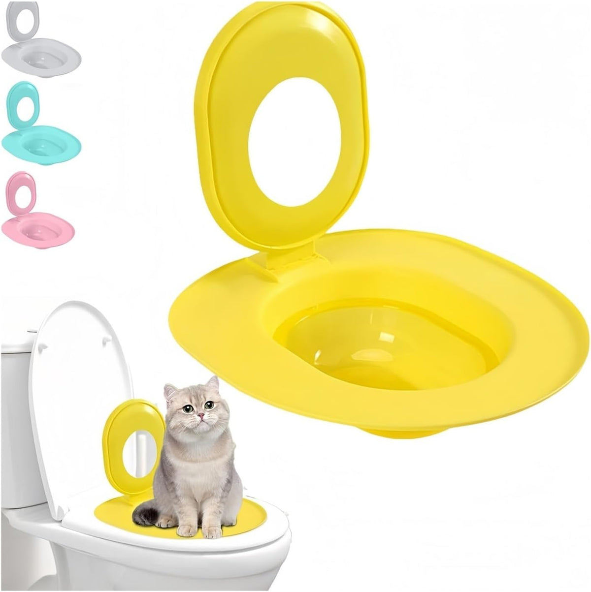 Cat Toilet Training Kit Trainer for Pet Step-by-Step