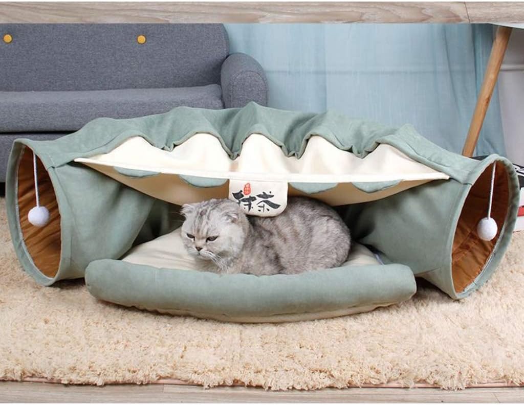 Collapside Lightweight Cat Tunnel Warm Nest Universal F/, Green