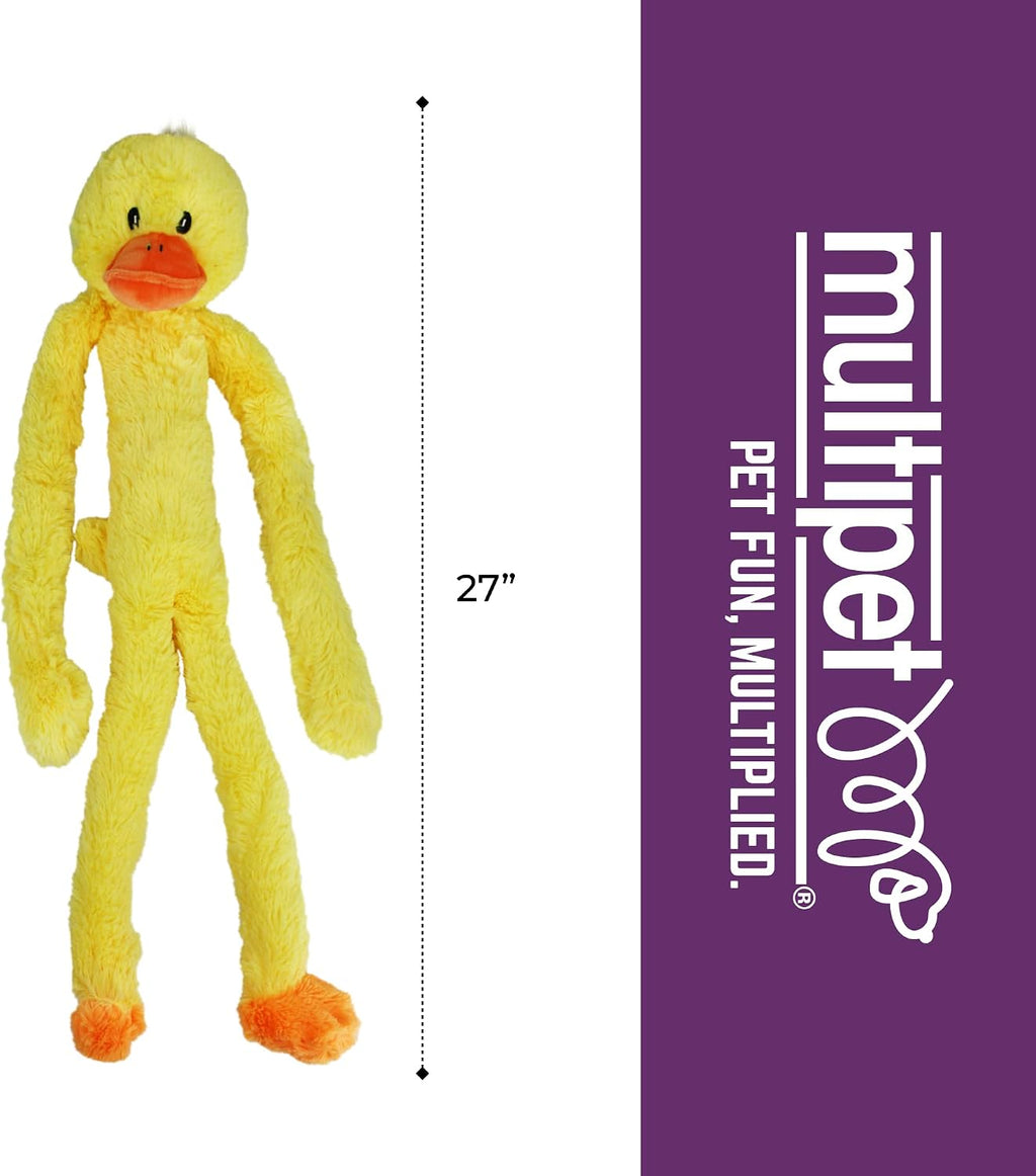 Multipet Swingin' Slevin Duck Dog Plush Toy - Squeaky Dog Toy
