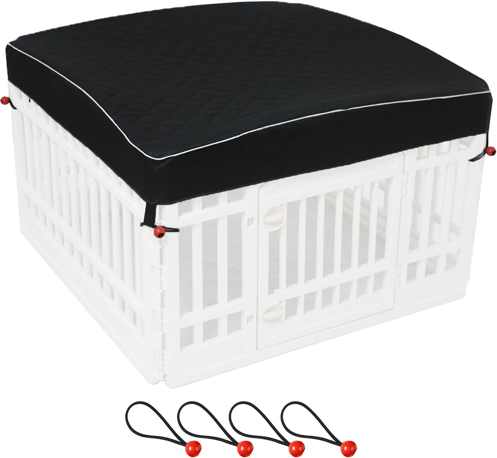 Dog Pen Cover Dog Playpen Cover for Pets,Provide Shade and Security for Indoor Outdoor Dog Pen,Pet Playpen Cover Fits 35