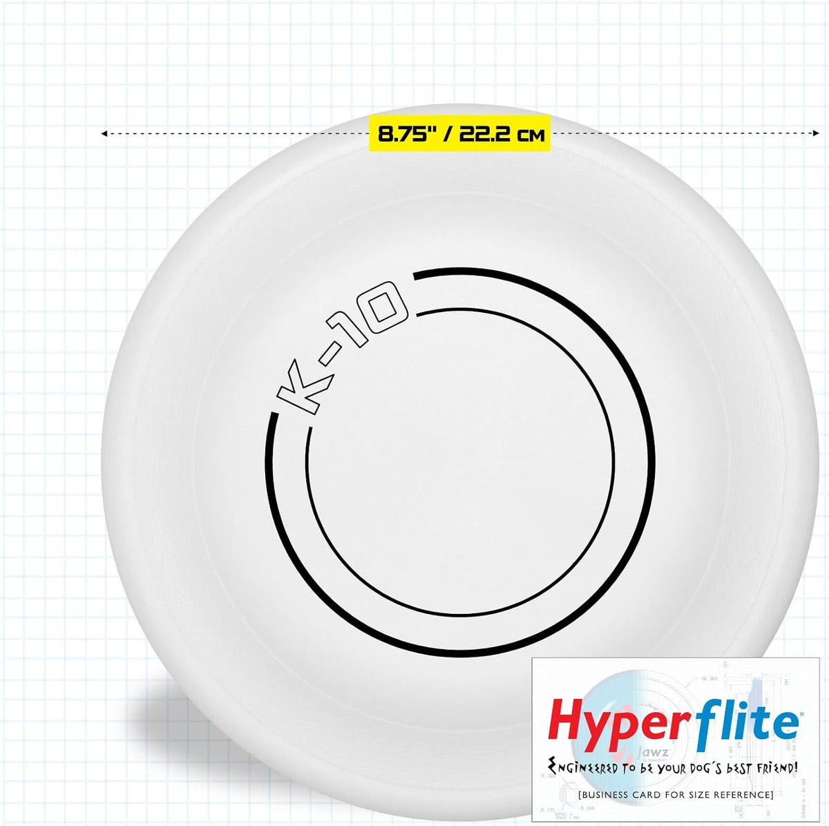 Hyperflite K-10 Hyperflex Flexible Dog Flying Disc, Medium-Large