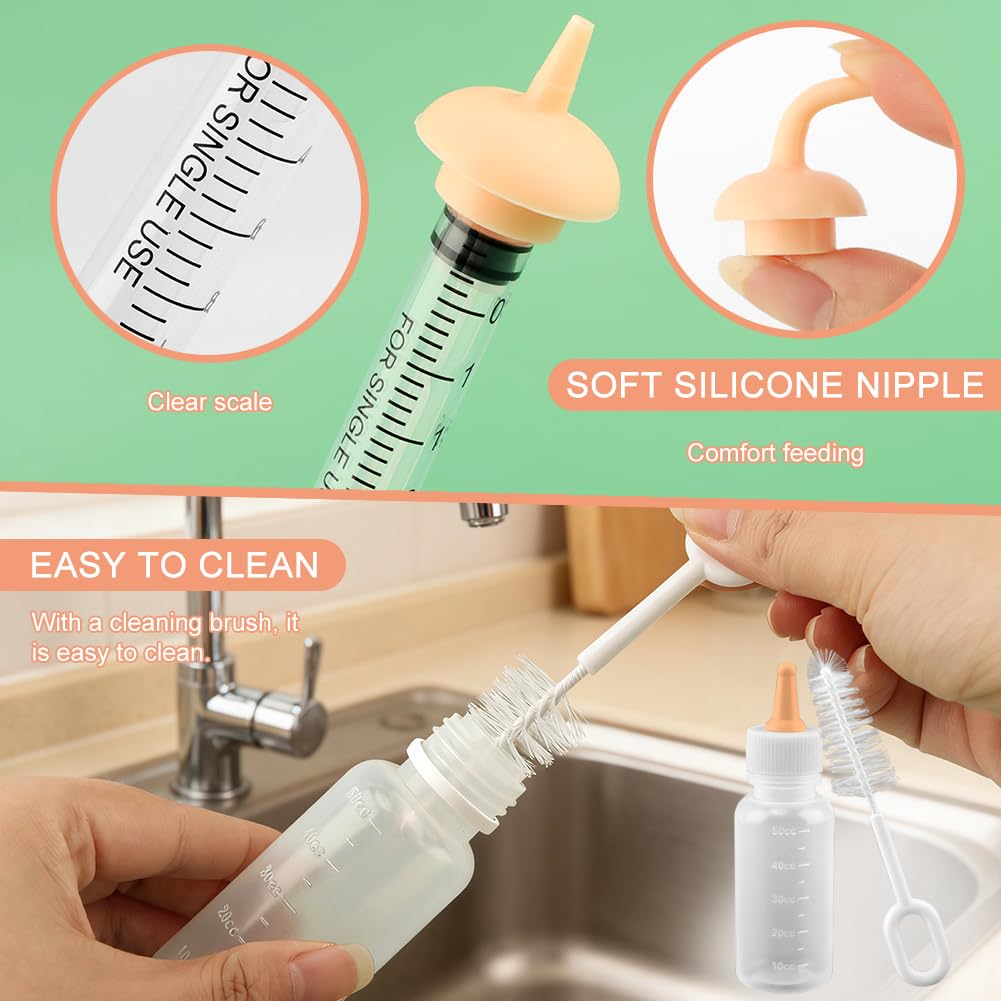 NOVYQREN Pet Nursing Kit for Newborn Puppies, Kitten & Small Animals