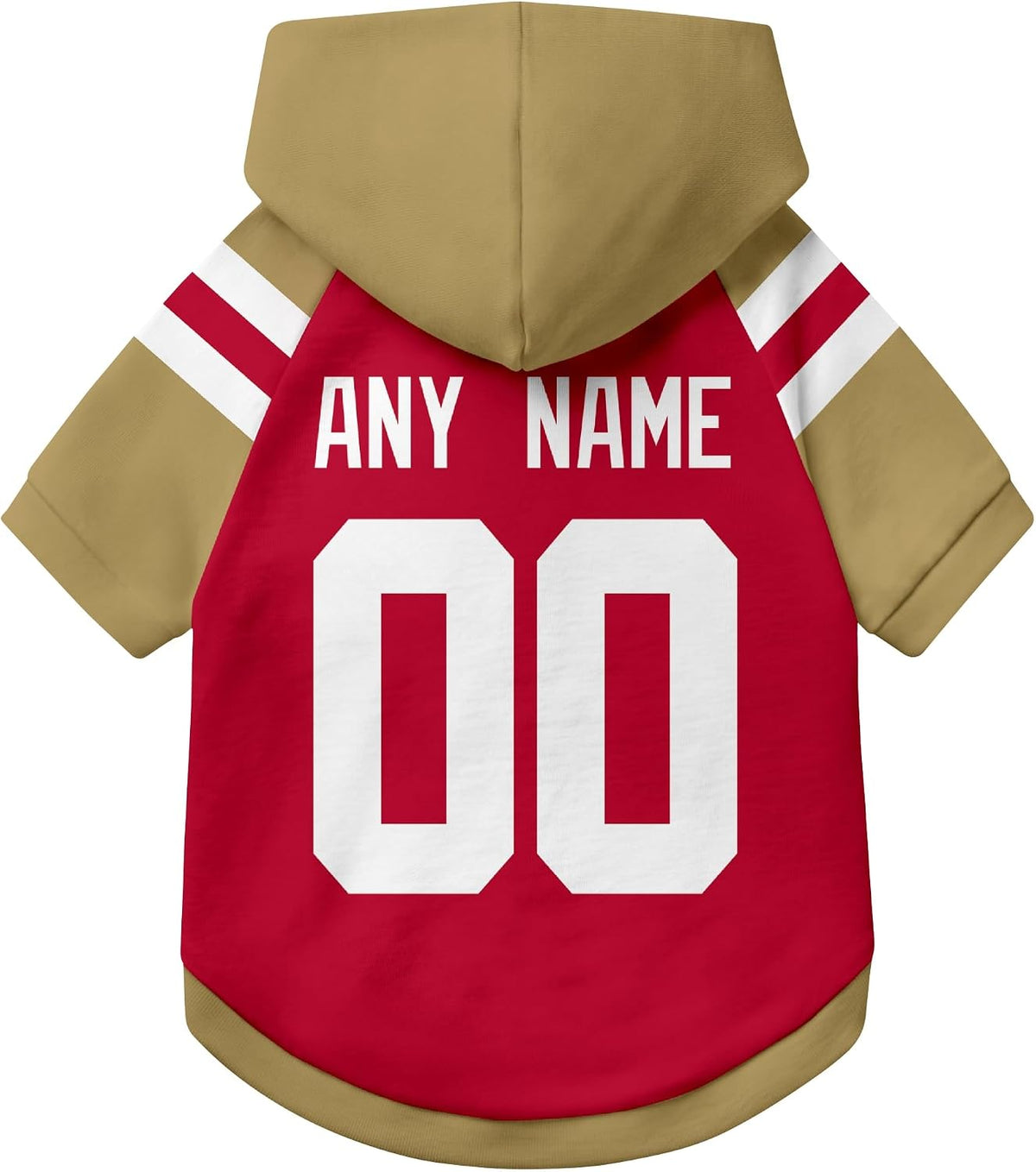 San Francisco Dog Clothes Custom Name Number Jersey Style Hoodie