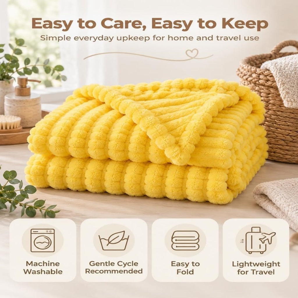 Yellow Dog Blanket Emotional Support for Dogs, Weighted Blanket for Anxiety