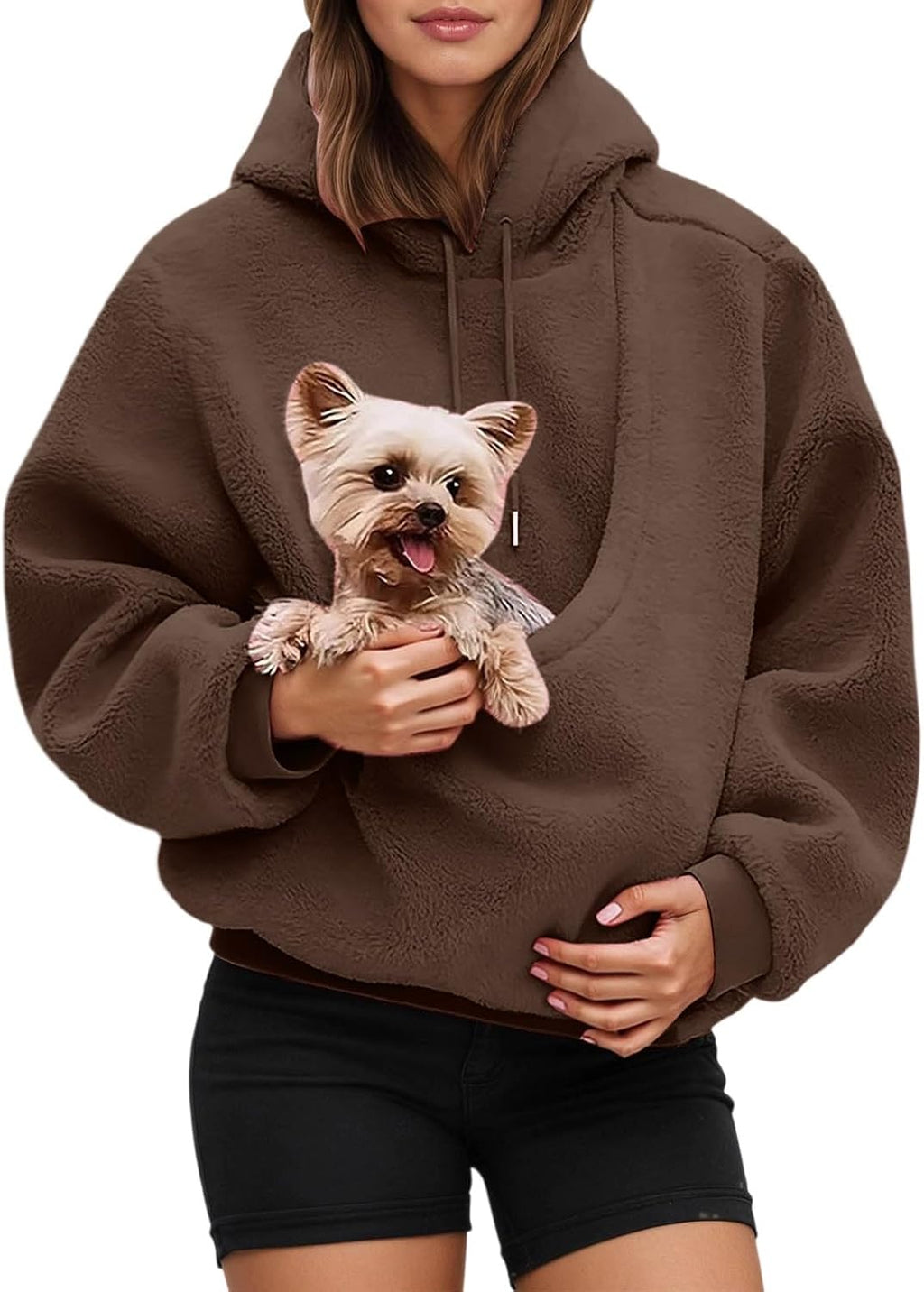 S-5XL Pet Pouch Hoodie,Hoodies with Dog Pouch,Cat Hoodie with Pouchs,Pet Carrier Holder Long Sleeve Pullover Tops