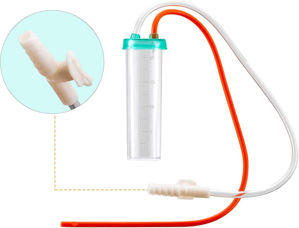 Newborn Puppy Kitten Small Animal Sterile Mucus Extractor Suction Catheter, Animal Kid Puppy Kitten Tube Feeding Kit 8 F