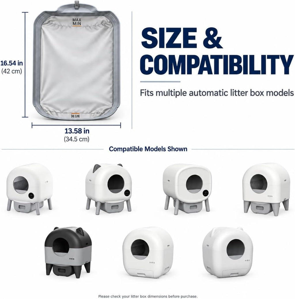 Waterproof Liner Pad for Self-Cleaning Cat Litter Boxes