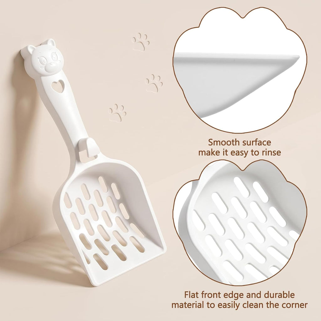 Cat Litter Scoop Plastic Kitty Sifter Pooper Scooper with Wide Slats