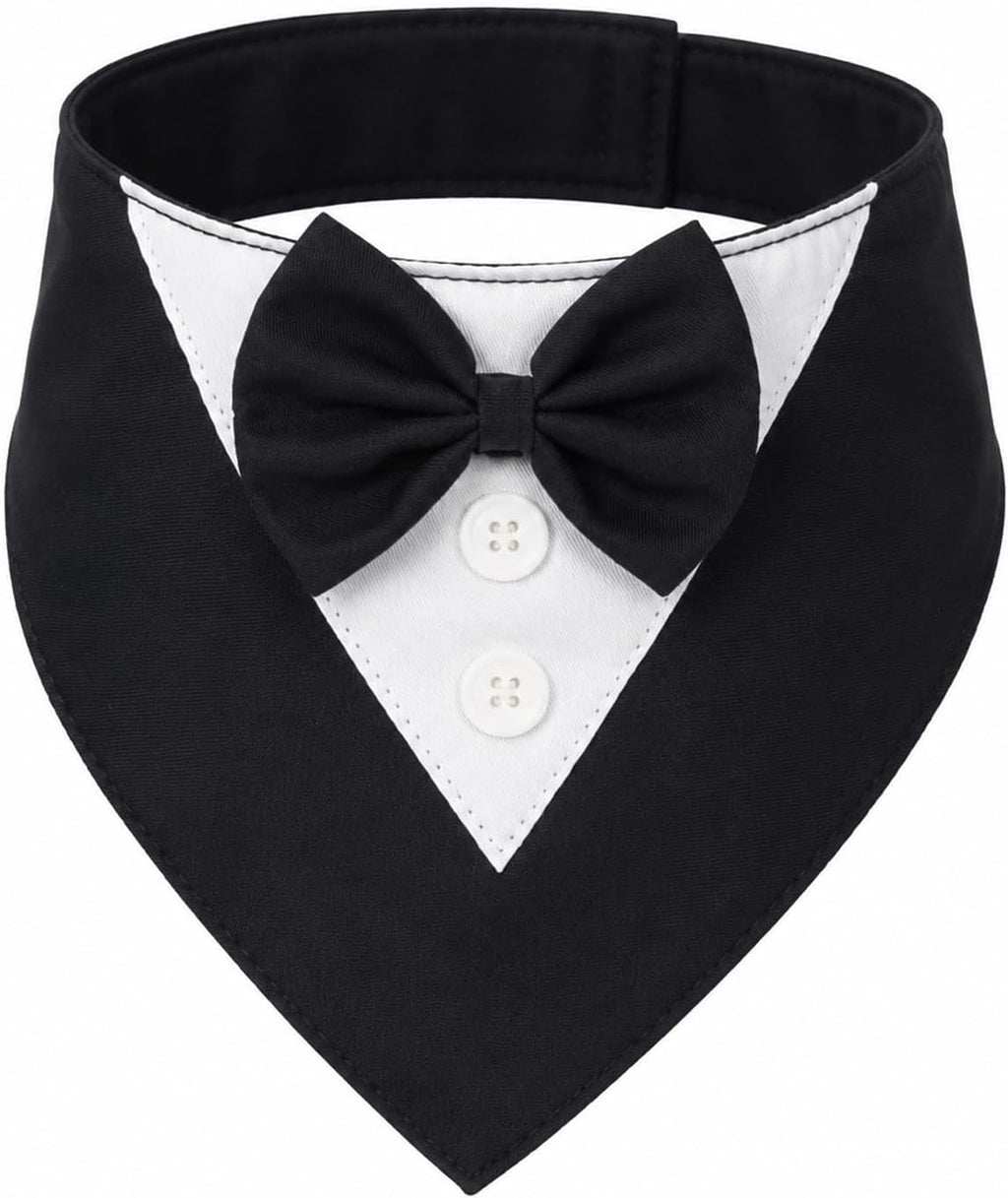 Dog Tuxedo Bandana Wedding Birthday Dog Bow Tie