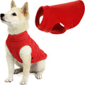 Gooby Stretch Fleece Vest Dog Sweater, Red, Medium