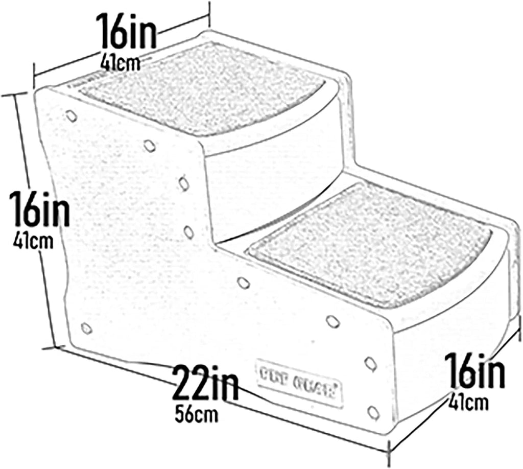 Pet Gear Easy Step II Pet Stairs, Dark Mocha, 2 Step