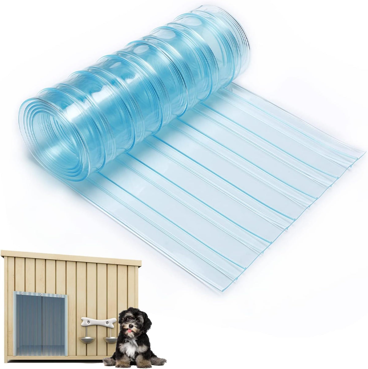 15.7in x 4.9ft Door Replacement Flaps for Dog House