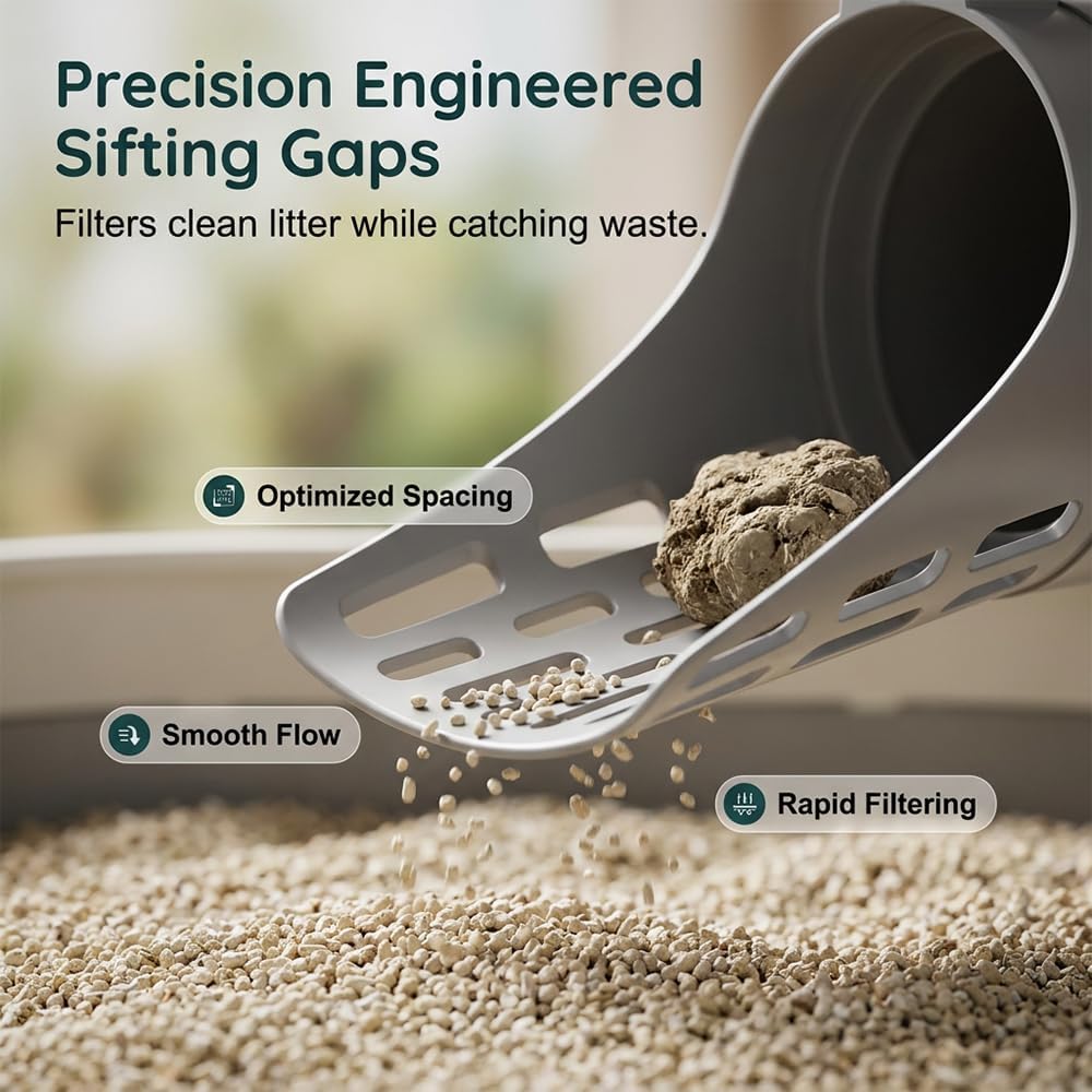 Cat Litter Scoop with Hidden Waste Bag Storage (1PC+2*Bag)