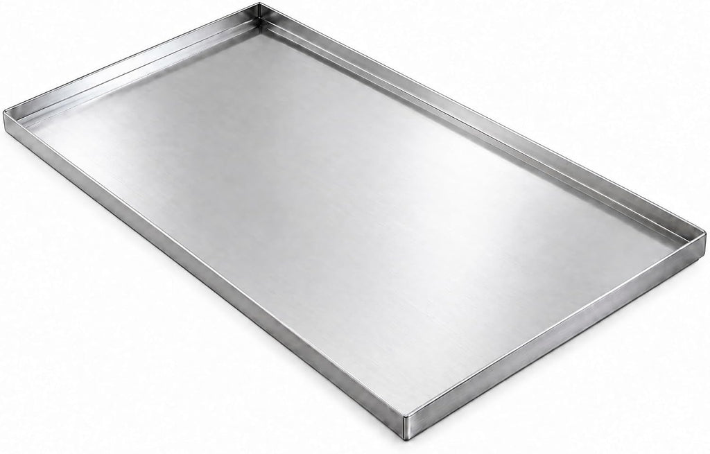 Stainless Steel Dog Crate Pan Replacement 35 inch, Chew-Proof Tray
