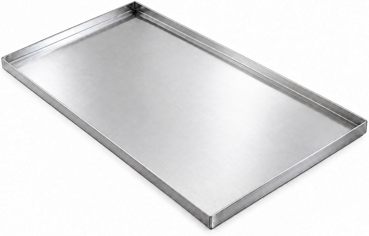 Stainless Steel Dog Crate Pan Replacement 35 inch, Chew-Proof Tray