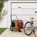 Tidyard Pet Bike Trailer for Small Dogs and Cats, Compact Foldable Design with Shock Absorbers and Lockable Wheels, Oran