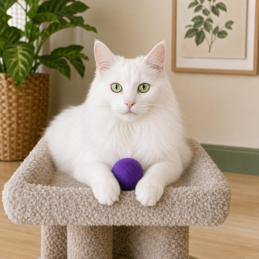 Wool Cat Balls, 6 PCS