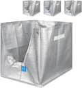 4 Pack Litter Box Liners F Compatible with Flip Litter Box Liner Type F, Reusable Liner Type-F with Carrying Handles