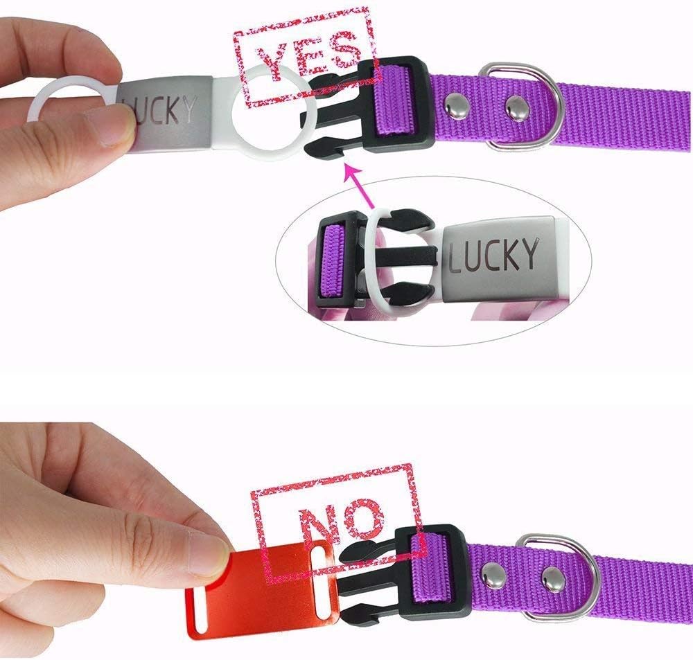 Personalized Silent Slide On Puppy Dog Cat ID Tags