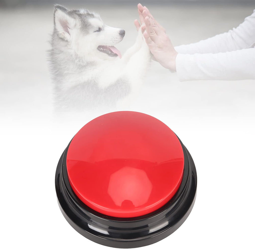 Record Talking Button, 30 Second Record Button for Dog Pet (Red)