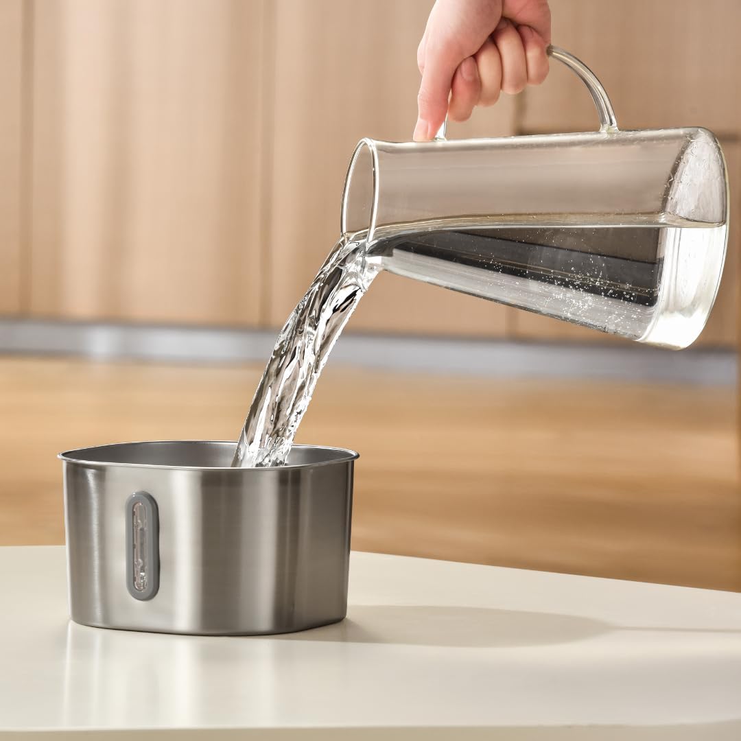 KittySpout Stainless Steel Cat Water Fountain Automatic Drinking Fountain, Quiet Circulating Water Bowl, Dishwasher Safe