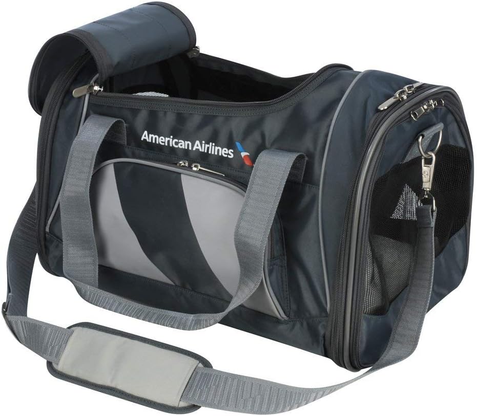 Sherpa Delta Airlines Travel Pet Carrier, Airline Approved & Guaranteed On Board - Black, Medium