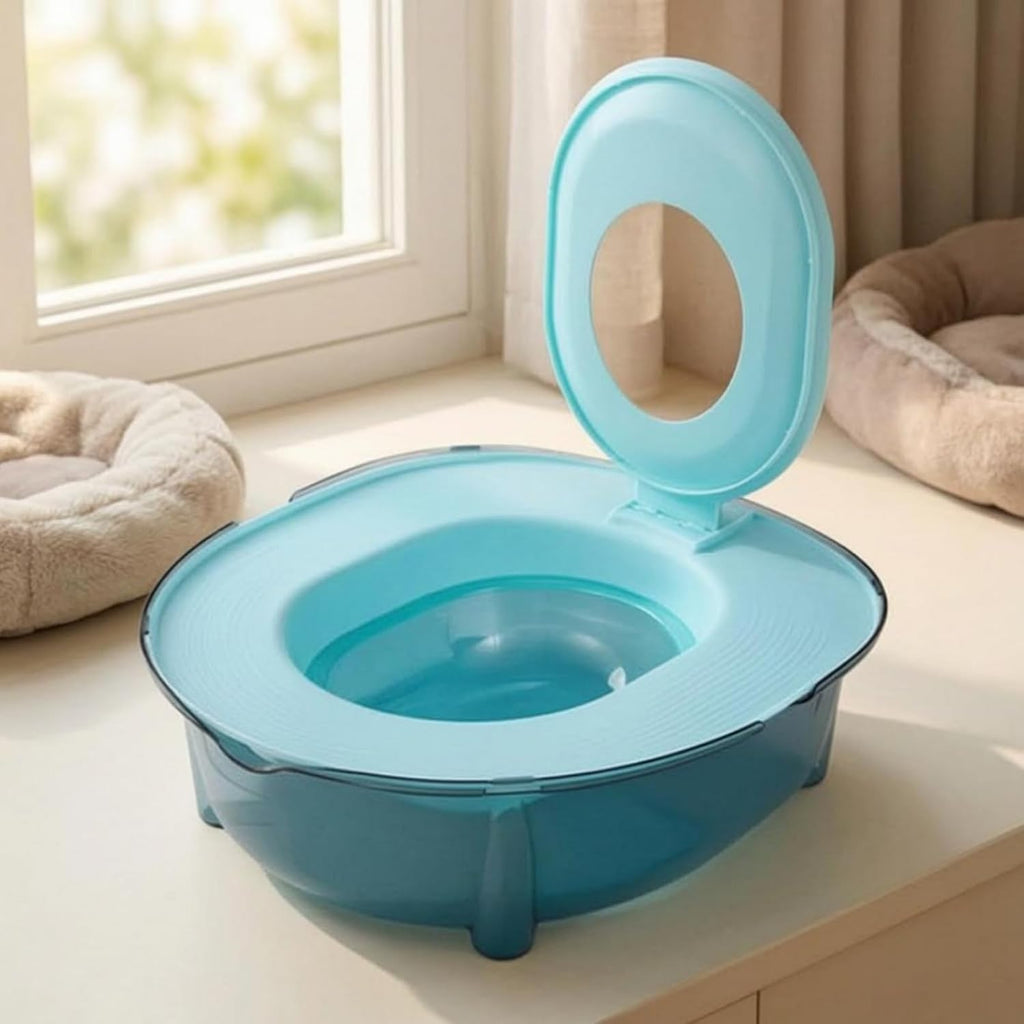 Anti- Feline Waste Tray, Blue
