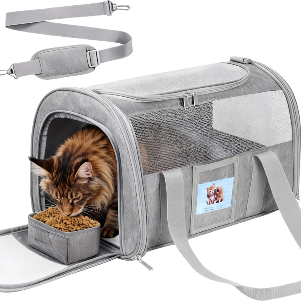 Soft Cat Carrier (Up to 16 Lbs),Small Dog Bag Soft-Sided Cat Carriers