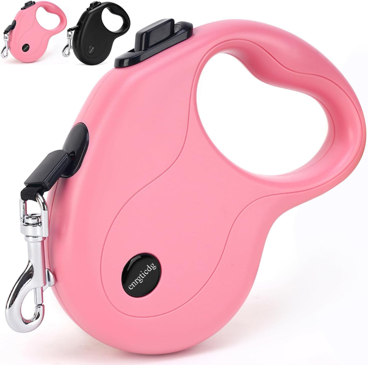 enrgticdg 16Ft Retractable Dog Leash,Light Weight Leash for Small to Medium Dogs/Cats Up to 50lbs,Stainless Steel Spring