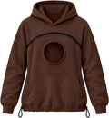 Pet Pouch Hoodie Zipper Front Pocket Cat Dog Carrier Sweatshirt