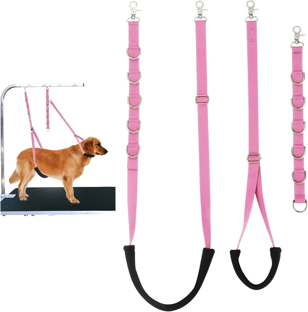 Dog Grooming Belly Band Pet Grooming Supplies 3 Sets Professional Dogs Belly Straps Pets Dogs Groomer Extension Strap Ta