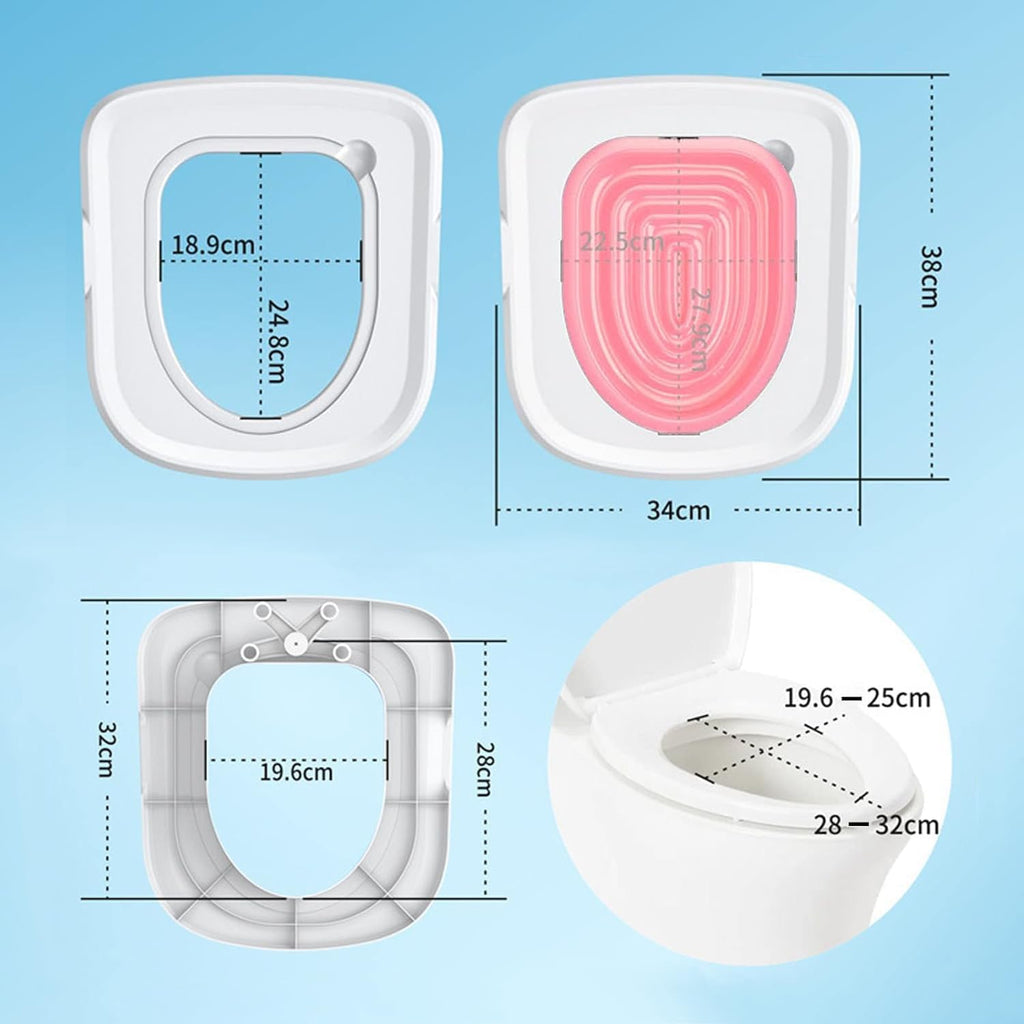 Cat Toilet Trainer Kit, Universal Cat Toilet Training Systems, Pink