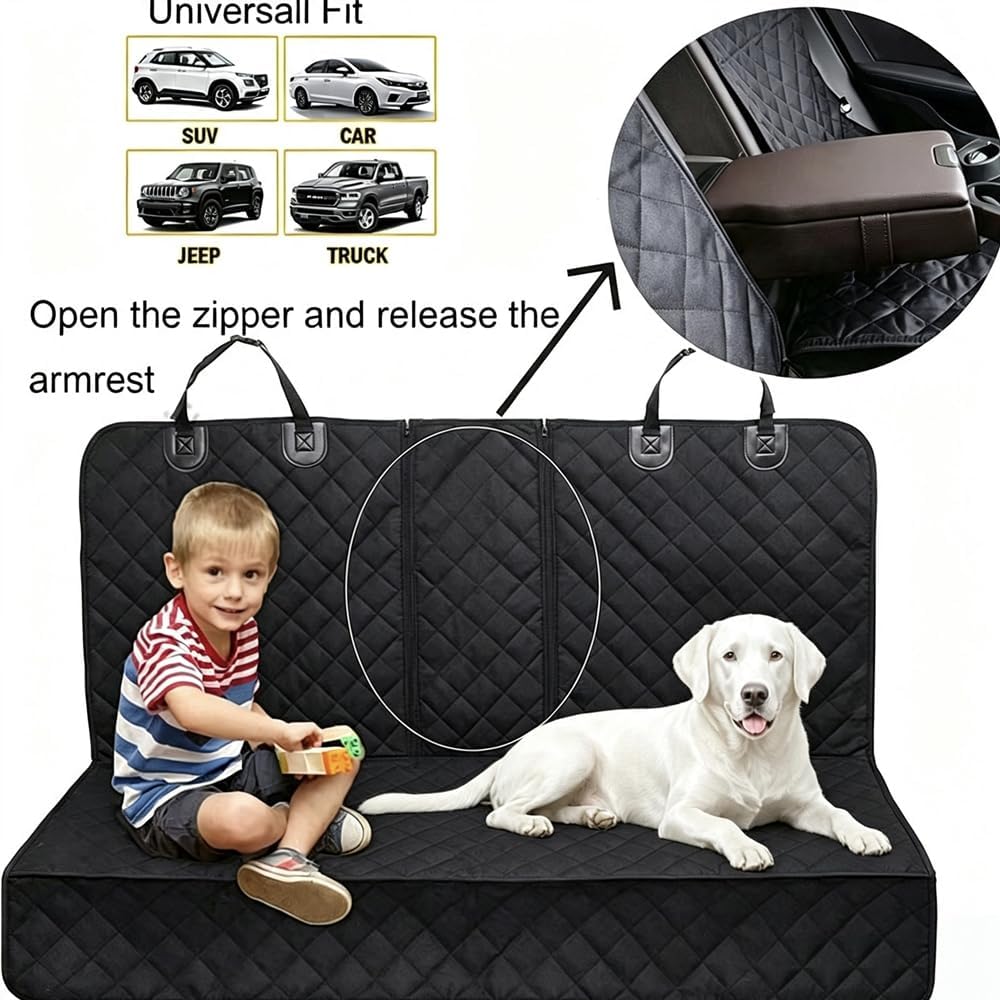 Dogs Pet Car Seat Cover Protector for Ford Fusion 2017-2020