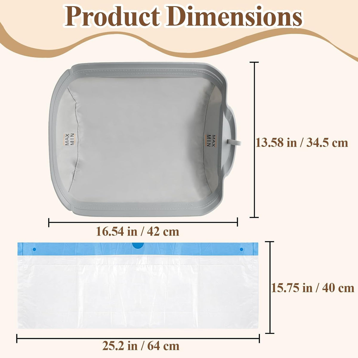 2Pcs Waterproof Cat Litter Box Pads & 20 Liners, Fits Cumrige/Fumoi/Greesum