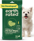 Earth Rated Dog Eye Wipes, Vet Developed, Unscented, Removes Dirt, 70ct