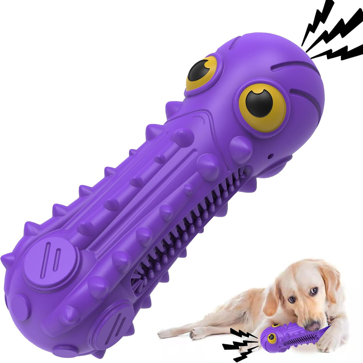 ZIKATON Dog Squeaky Toys for Aggressive Chewers, Durable Chew Toys for Large Medium Breed Dog, Dog Toys, Tough Durable D