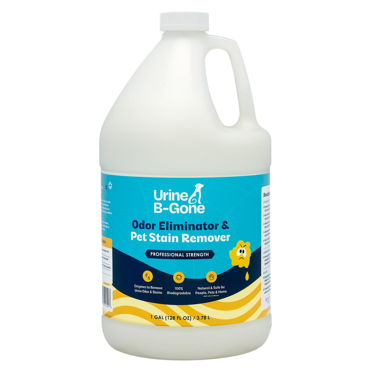 Urine B-Gone Enzyme Cleaner for Human, Cat & Dog Urine, Original, 1 Gallon