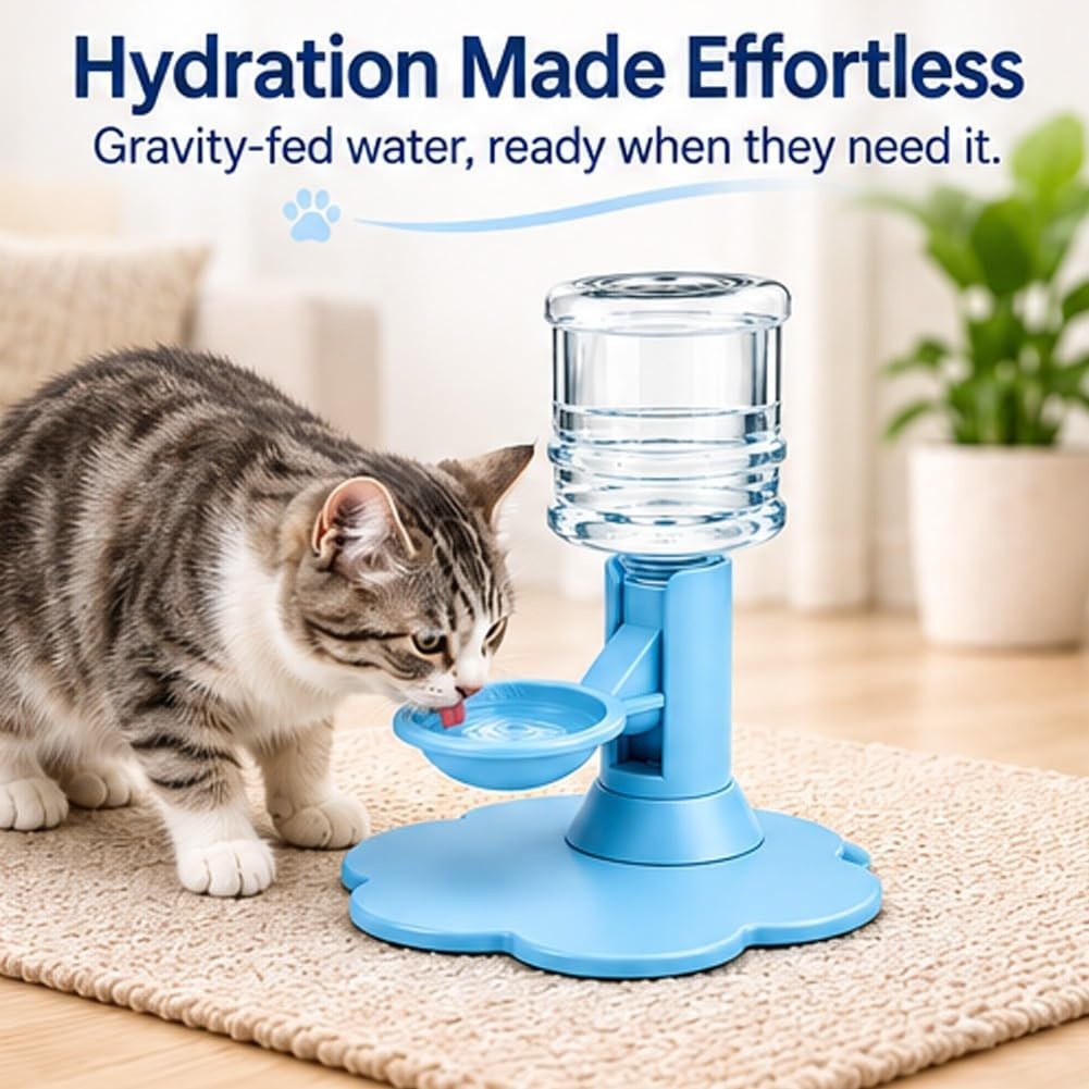 Automatic Pet Water Dispenser for Cats and Dogs Bowl Stand