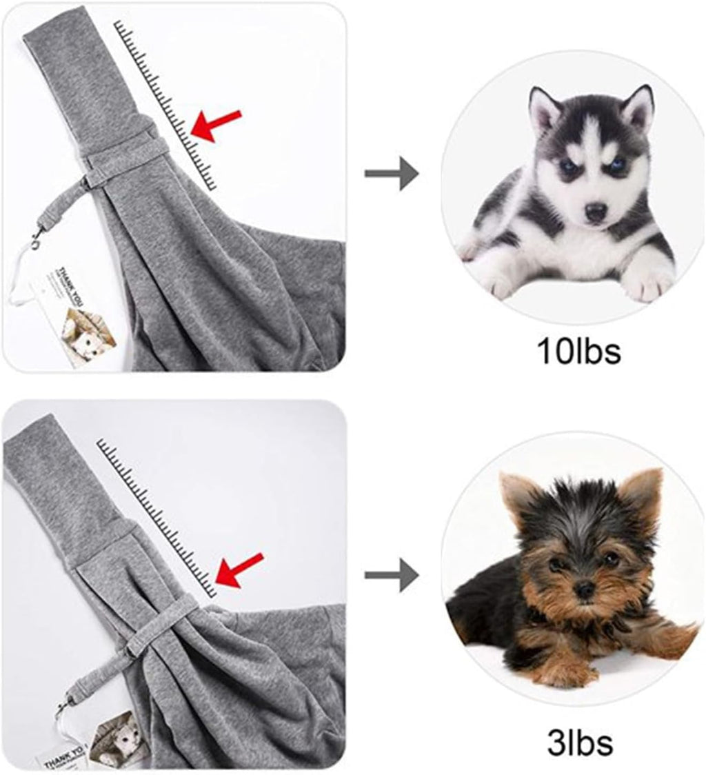 Women Men Pet Sling Carrier Bag Polka Dot Travel Tote for Cats Dogs