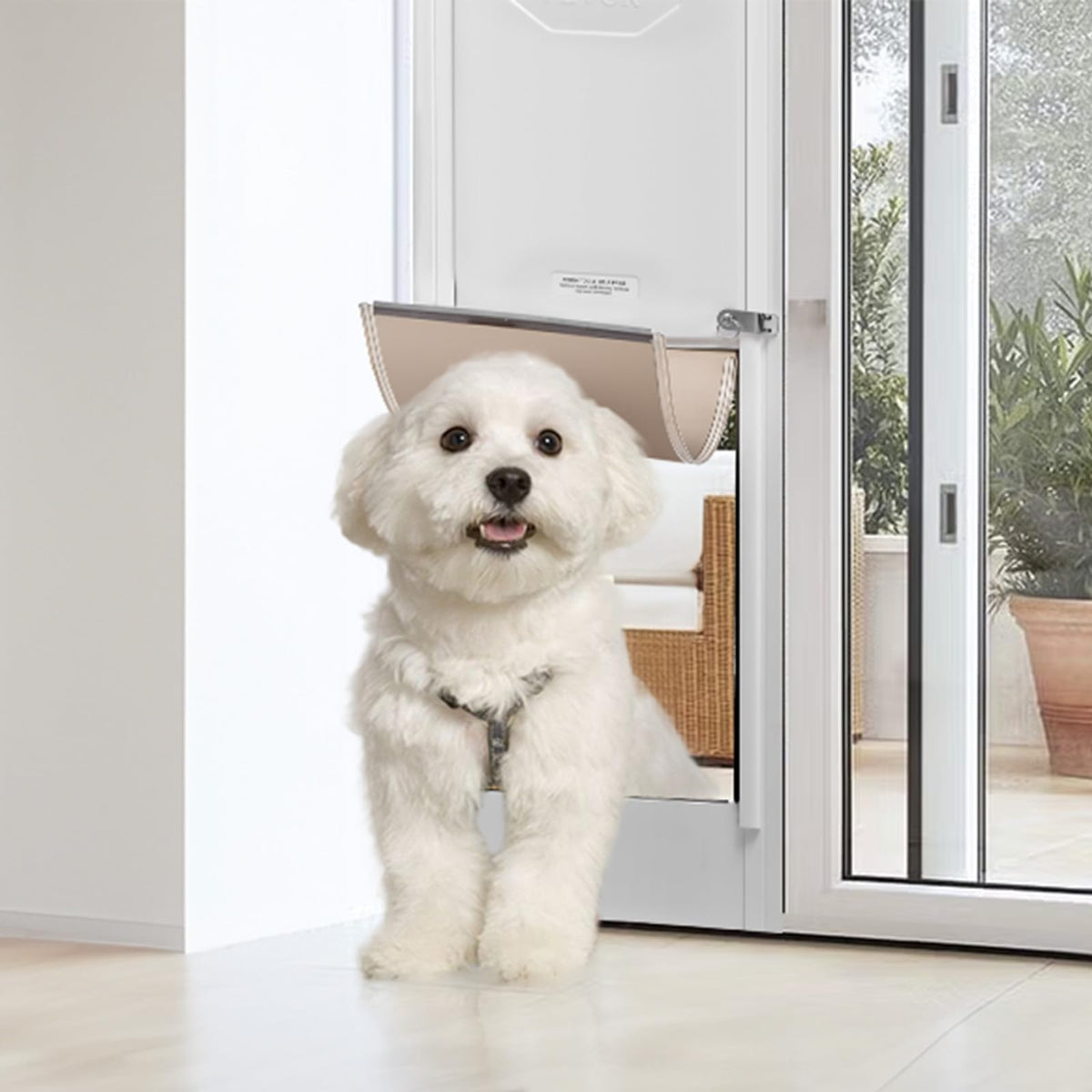 VEVOR Dog Door for Sliding Glass Door Medium Doggy Door for Sliding Doors
