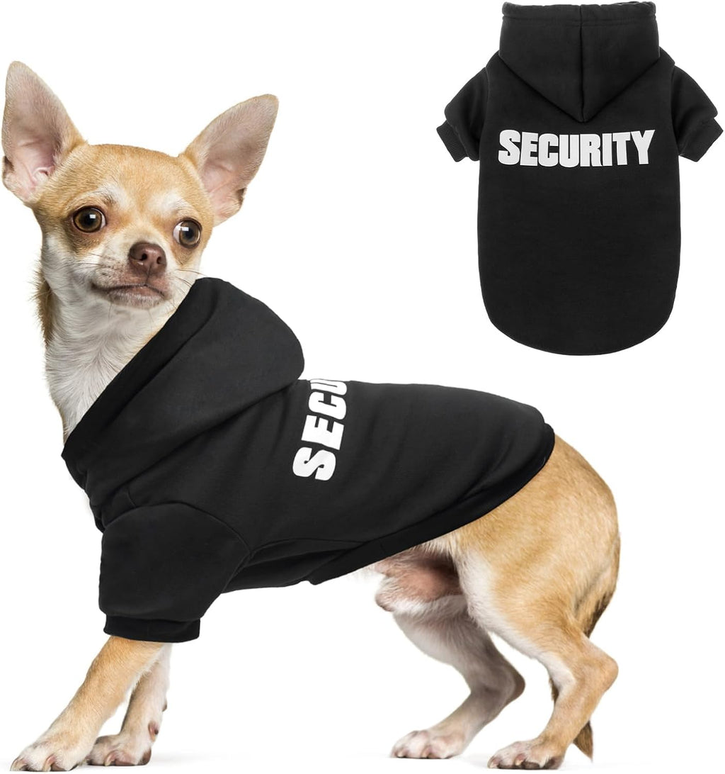 Security Dog Hoodie for Small Medium Large Dogs Boys Girls